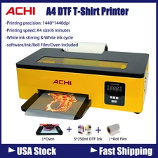 A4 DTF Epson L800 Flatbed Inkjet Direct to T-Shirt Printer Film Garment Transfer