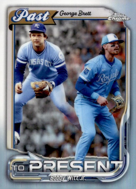 2026 Topps Chrome #PTP-17 George Brett / Bobby Witt Jr. Past to Present