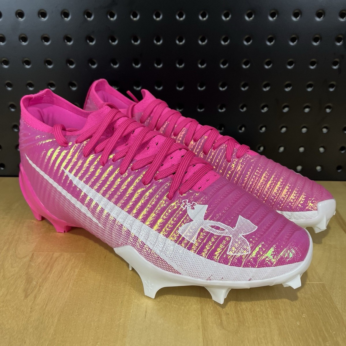 Under Armour Blur Pro Football Cleats 3028220-652 Rebel Pink Men's