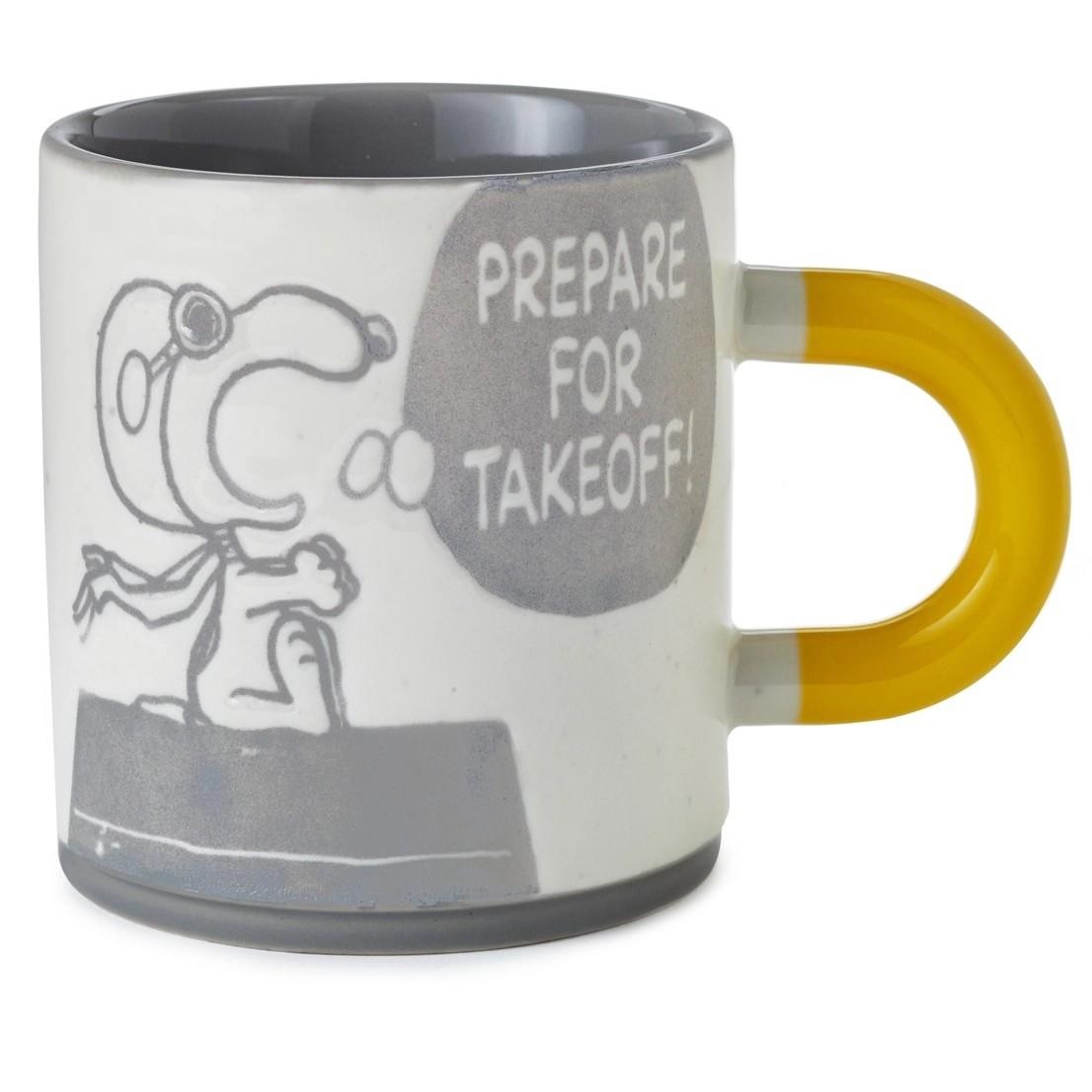Peanuts: Snoopy and Woodstock - Prepare for Take off! Ceramic Mug