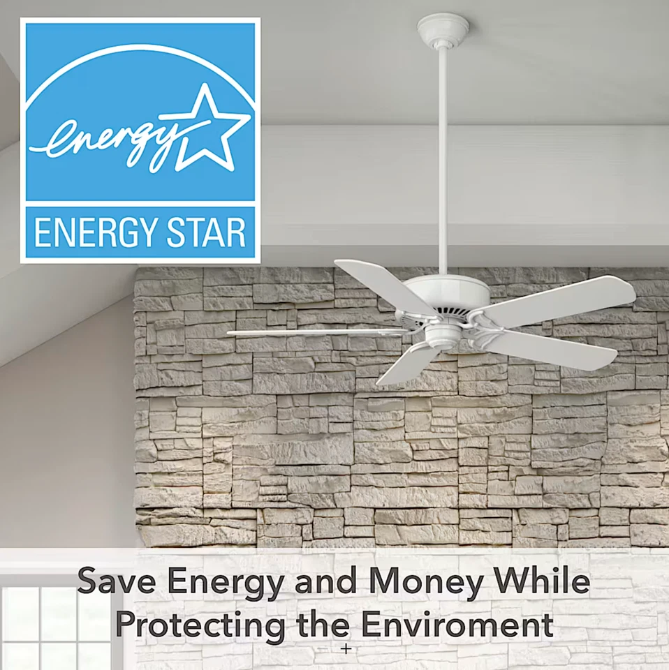 NEW Casablanca Panama DC EnergyStar 54" Ceiling Fan - Snow White, Remote, 59510 - Image 2 of 4
