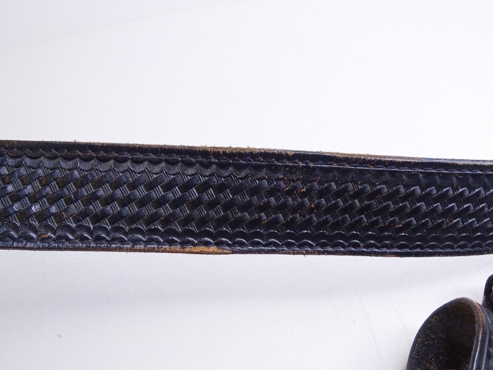 *missing buckle* Dutyman 34" Police Security Duty Belt Pouches Handcuff Case +