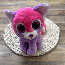 Wild Republic Pink Purple Red Panda Plush Glitter Eyes 10  Stuffed Animal