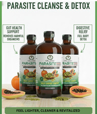Parasite Formula Detox Cleanse 100 Natural Organic Pack of 3 16 oz bottle