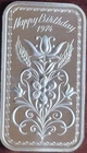 1974 Madison Mint Happy Birthday 1oz .999 Fine Silver Art Bar