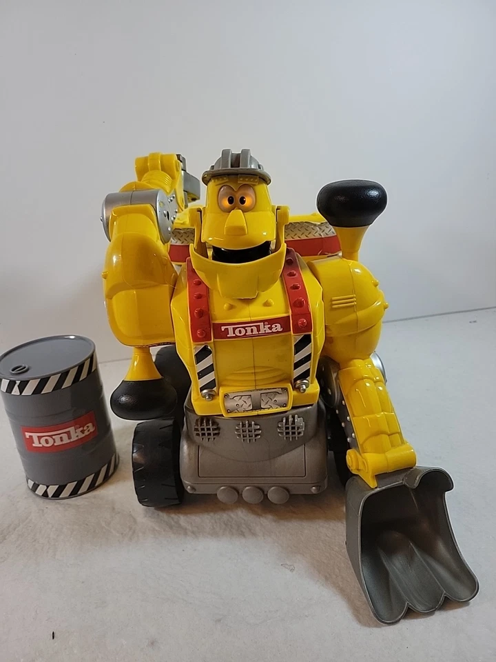 Tonka Mascot Digger Truck Vintage, Large 14" Interactive Talking Yellow - Image 4 of 4