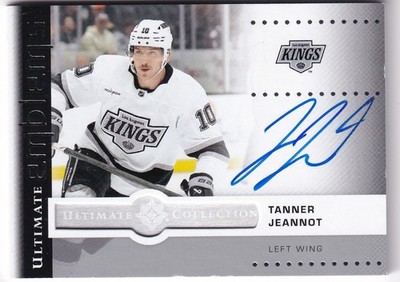 2024-25 Upper Deck Ultimate Collection NHL No. UE-TJ Tanner Jeannot On-Card Auto