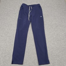 FIGS Pants Womens XS Blue Technical Collection Cargo Scrub Drawstring Pockets