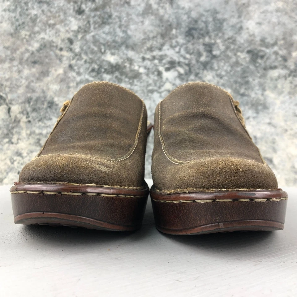 Женские туфли Nicole размер 6 М Axion коричневые кожаные с закрытым носком на высоком каблуке без шнуровки Mules - Изображение 2 из 4