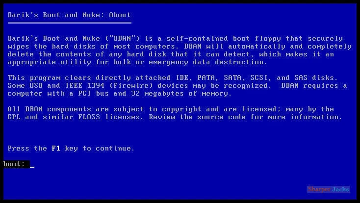 NEW & Fast Ship! Darik's Boot & Nuke Hard Drive Eraser / Remover / Delete - USB - Image 3 of 4