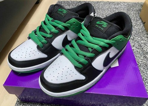 Nike Sb Dunk Low CLASSIC GREEN BQ6817-302 Black Green Men Authentic US 6 -  12 | eBay