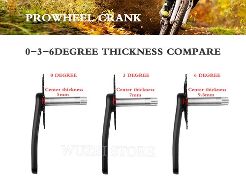 PROWHEEL MTB Kurbel MIT 30/32/34/36/38T GXP Kettenblatt Boost Kurbelsatz - Bild 3 von 12