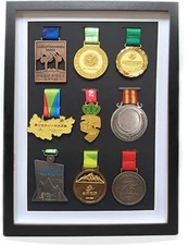9 Medal Display Shadow Box/ Case - 18 x 13 - Perfect for Military & All Sports