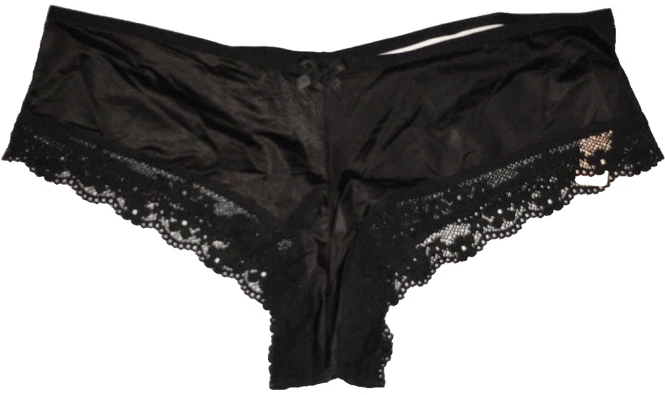 Bragas descaradas con apliques de encaje negras Victorias Secret talla M espalda transparente muy sexy Foto 4 de 4