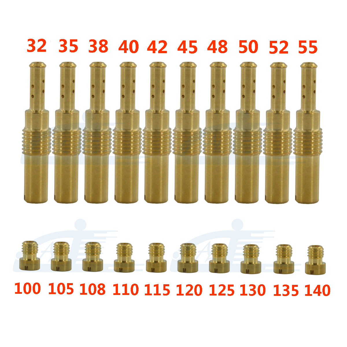 Kit 20 Getti Carburatore Per OKO/KOSO/PWK - Getto Principale E Pilota Per Motori, In Alluminio