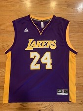 Kobe Bryant 24 NBA Los Angeles Lakers Adidas Replica Jersey size Large EUC VTG