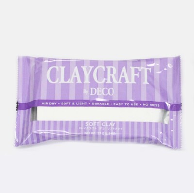 DECO Clay Craft (Type Soft Clay Color WHITE) 137g