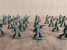 Homemade 1/72 WWII Soviet Machine Gunnery Man 20pcs/Set Finished Colored Model