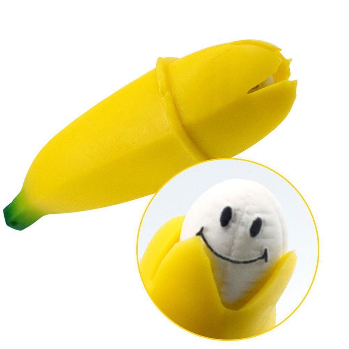 1pc Novelty Squishy Rubber Banana Squeeze Toy Stress Reliever Toys Xmas  Gift for sale online