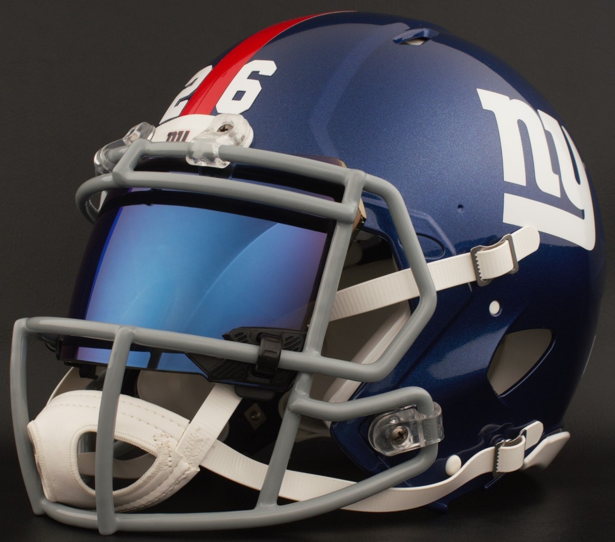 NEW YORK GIANTS NFL Authentic GAMEDAY Football Helmet w/ SHOC Eye Shield