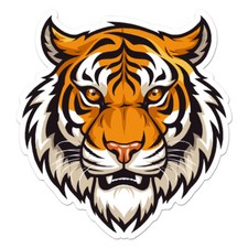Tiger Head Vinyl Decal Sticker Indoor Outdoor 3 Sizes 11240 Tiger Head Vinyl Decal Sticker Indoor Outdoor 3 Sizes 11240