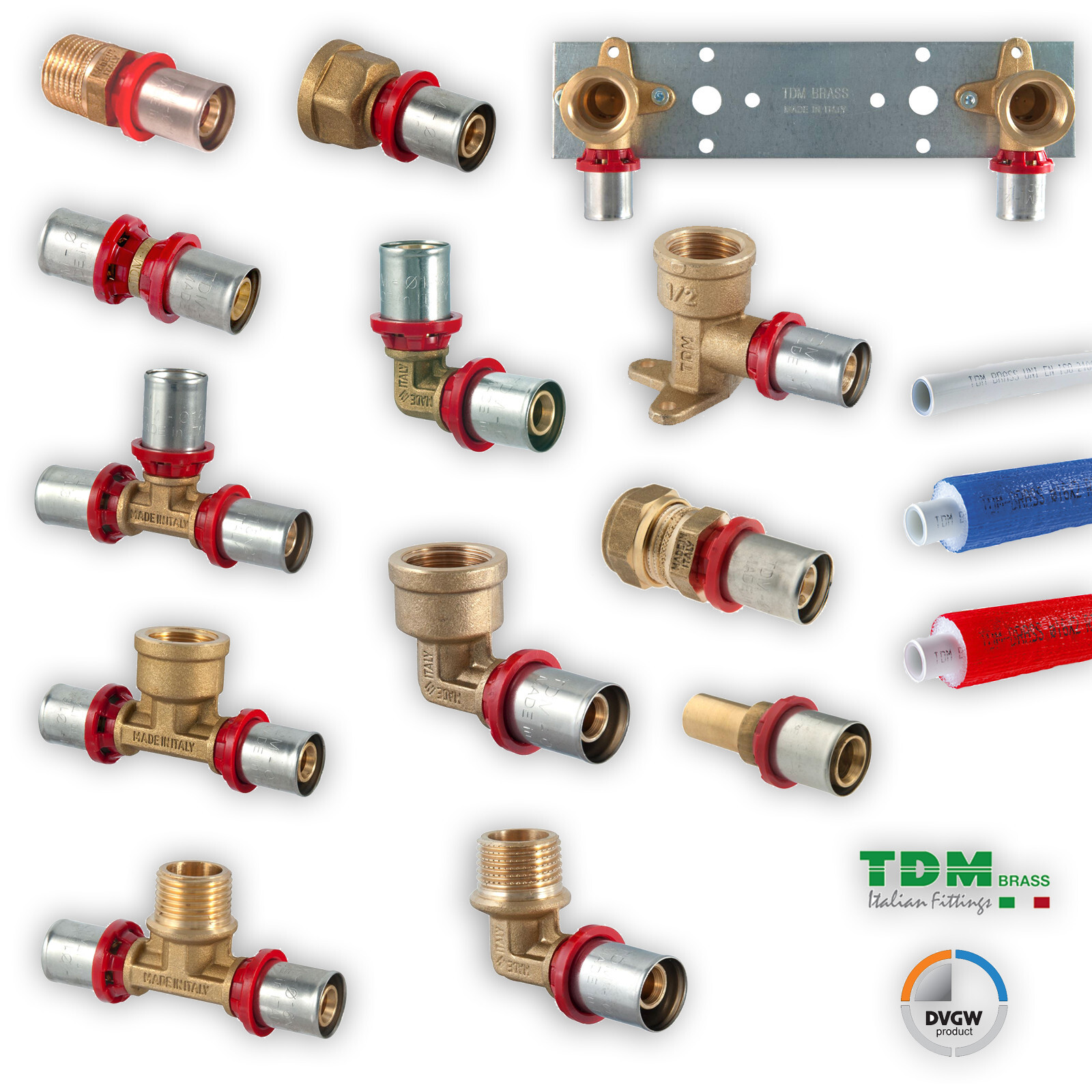 Montaje a presión tubo compuesto tubo compuesto de aluminio DVGW 16 20 25 26 32 TH-U-H