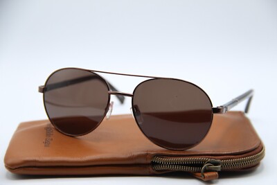 ERMENEGILDO ZEGNA EZ 0013 34J BROWN AVIATOR AUTHENTIC DESIGNER SUNGLASSES 55-17