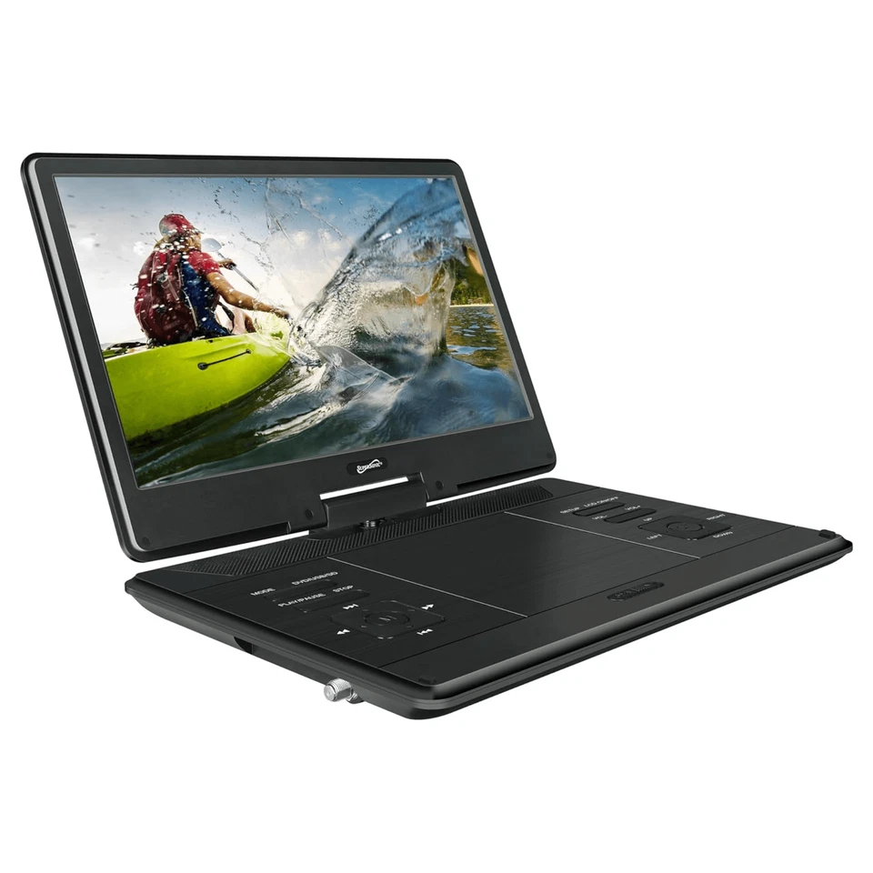 Reproductor de DVD portátil LED Supersonic de 14 pulgadas con sintonizadores de TV híbridos incorporados Foto 2 de 4