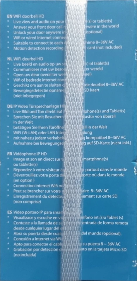 Smartwares IP Video Türsprechanlage / Klingel NEU - Bild 3 von 3