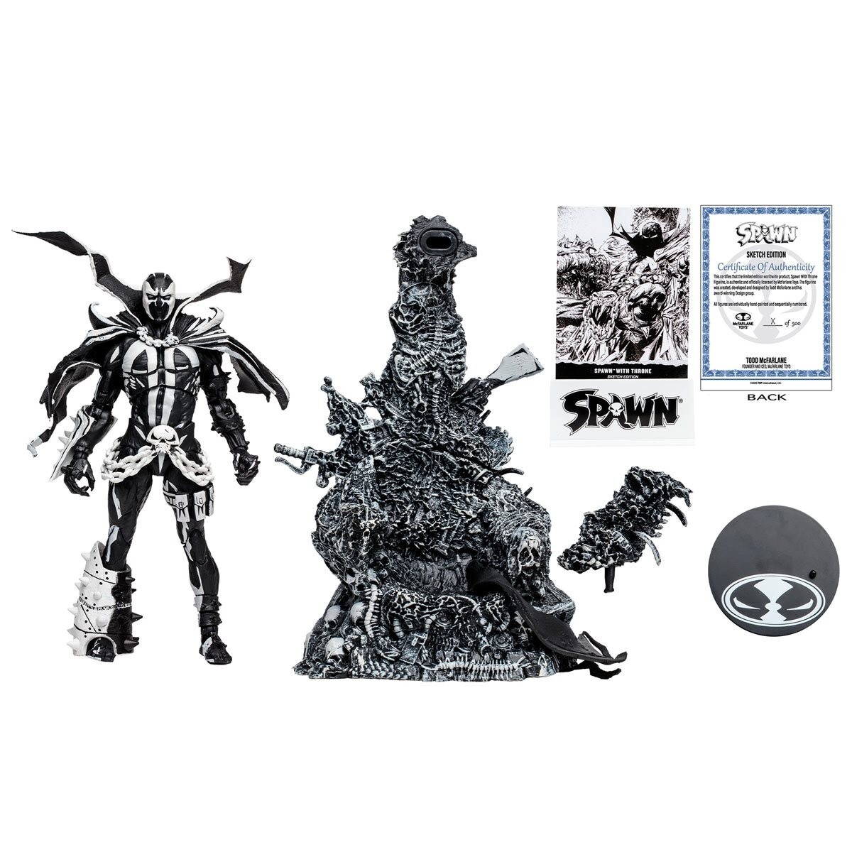 スポーン 海外限定 Spawn Throne Sketch Edition Spawn with Throne Sketch Edition Gold Label 7-Inch Scale Action