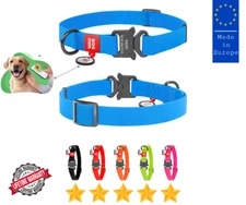 ✔️Durable & Stylish WAUDOG Waterproof Collar With Metal Buckle-Fastex➕Smart Tag