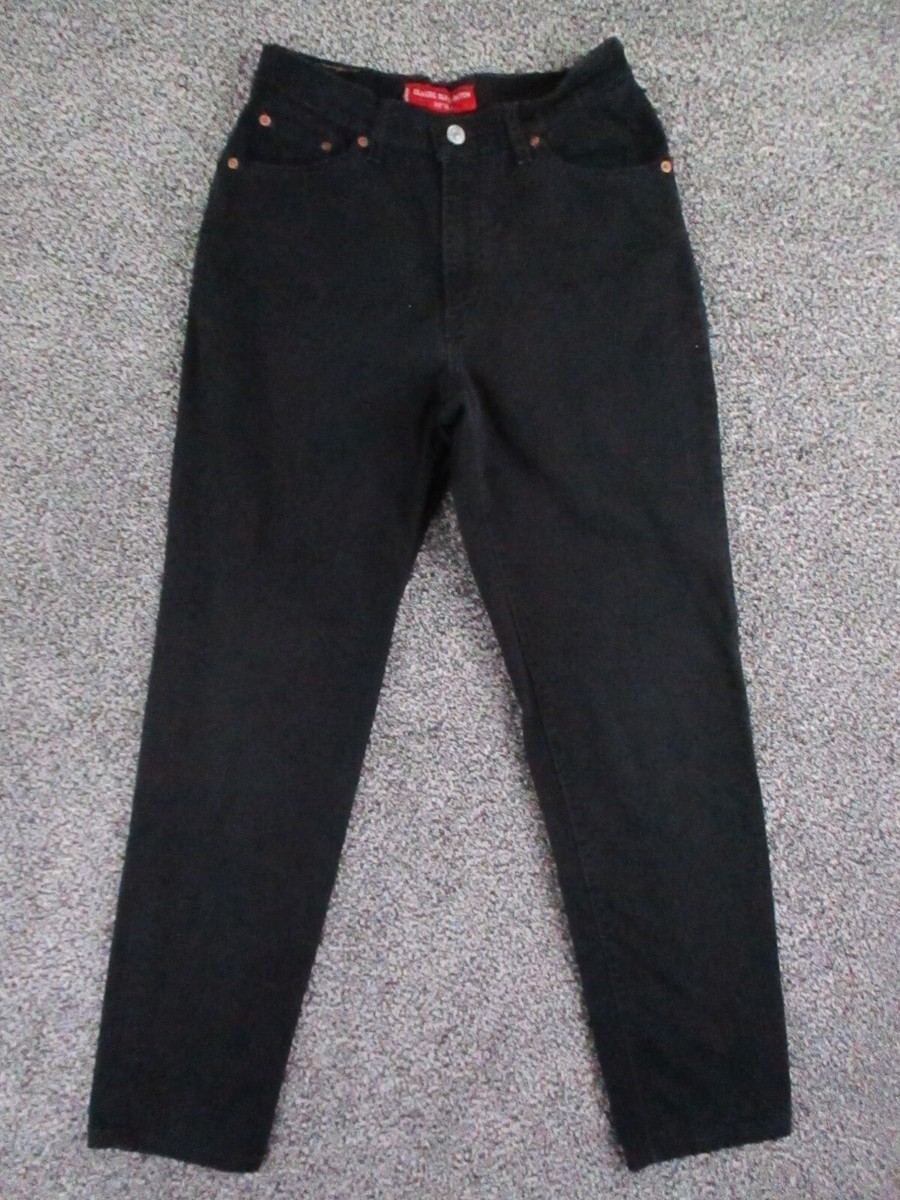 Levis 512 Jeans Womens Mis 8 Black Denim Classic Slim Tapered High