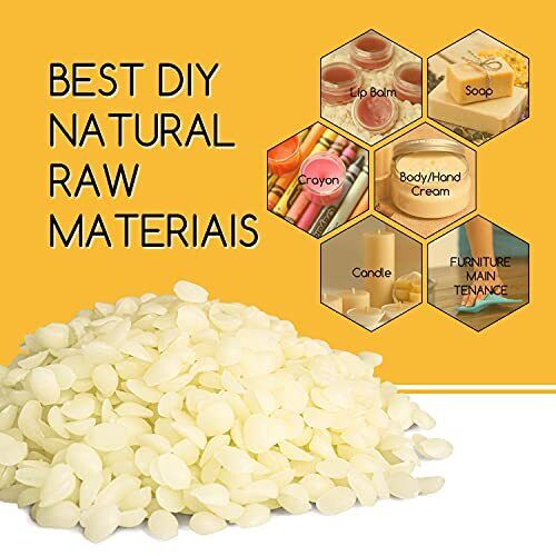 Beeswax Pellets 2LB(32 oz), 100% Organic White Bees Wax for DIY Candles,  Bees