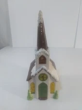 VTG Molds House Church Christmas Village Vintage Painted Ceramic 1997 