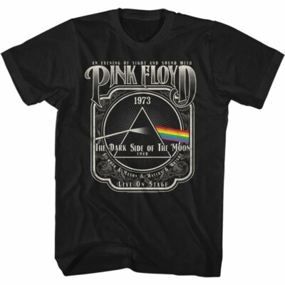 Pink Floyd 1973 Tour Black Classic T-Shirt, Heavy Cotton T-shirt, Size S-5XL