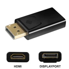 Lot Display Port to HDMI Male Female Adapter Converter Display Port DP to HDMI +