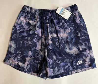 Nike Club Flow Mesh Lined Purple Woven Shorts TRBL Sz Medium IB8551-410