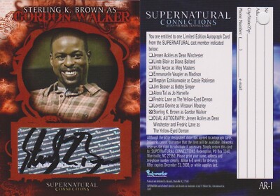 Supernatural Connections Dean サインカード スーパーナチュラル