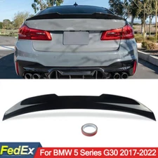 PSM Style Gloss Black Trunk Spoiler For BMW G30 530i 540i M550i F90 M5 2017-2023