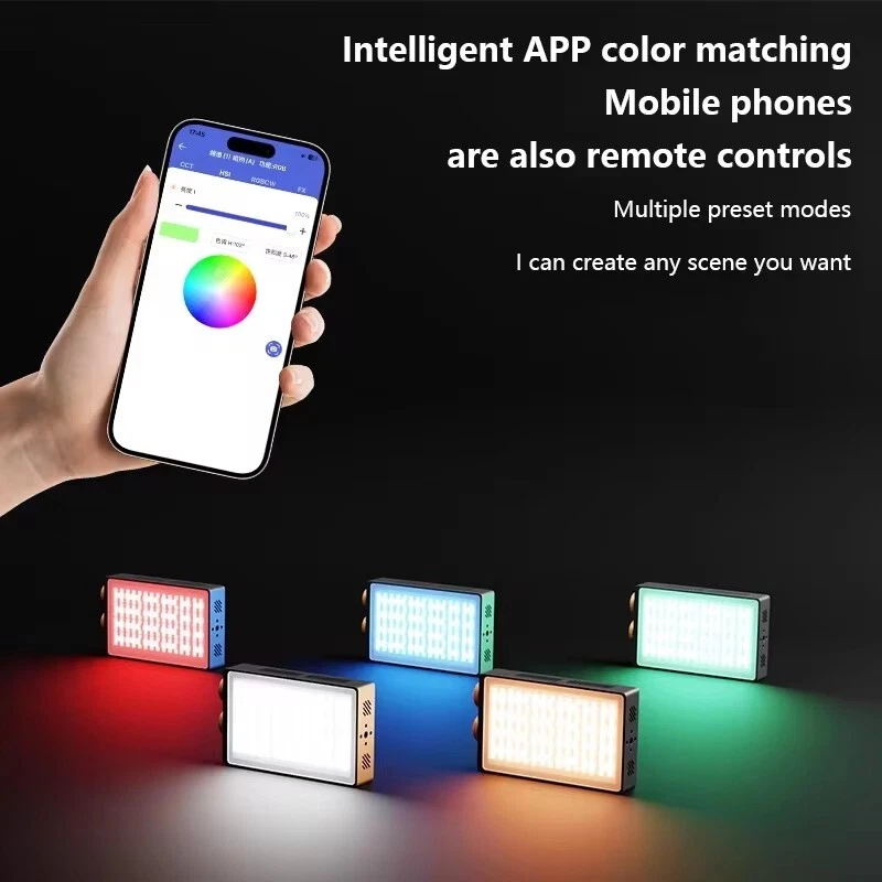 SuteFoto T40C 40W RGB Led Video Pocket Light 2800K-10000K APP Control Fill Light - Image 3 of 4