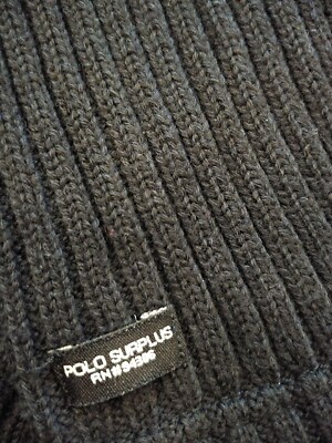 RALPH LAUREN SPORT~POLO SURPLUS SWEATER~SIZE M~VINT 80'S~53%WOOL