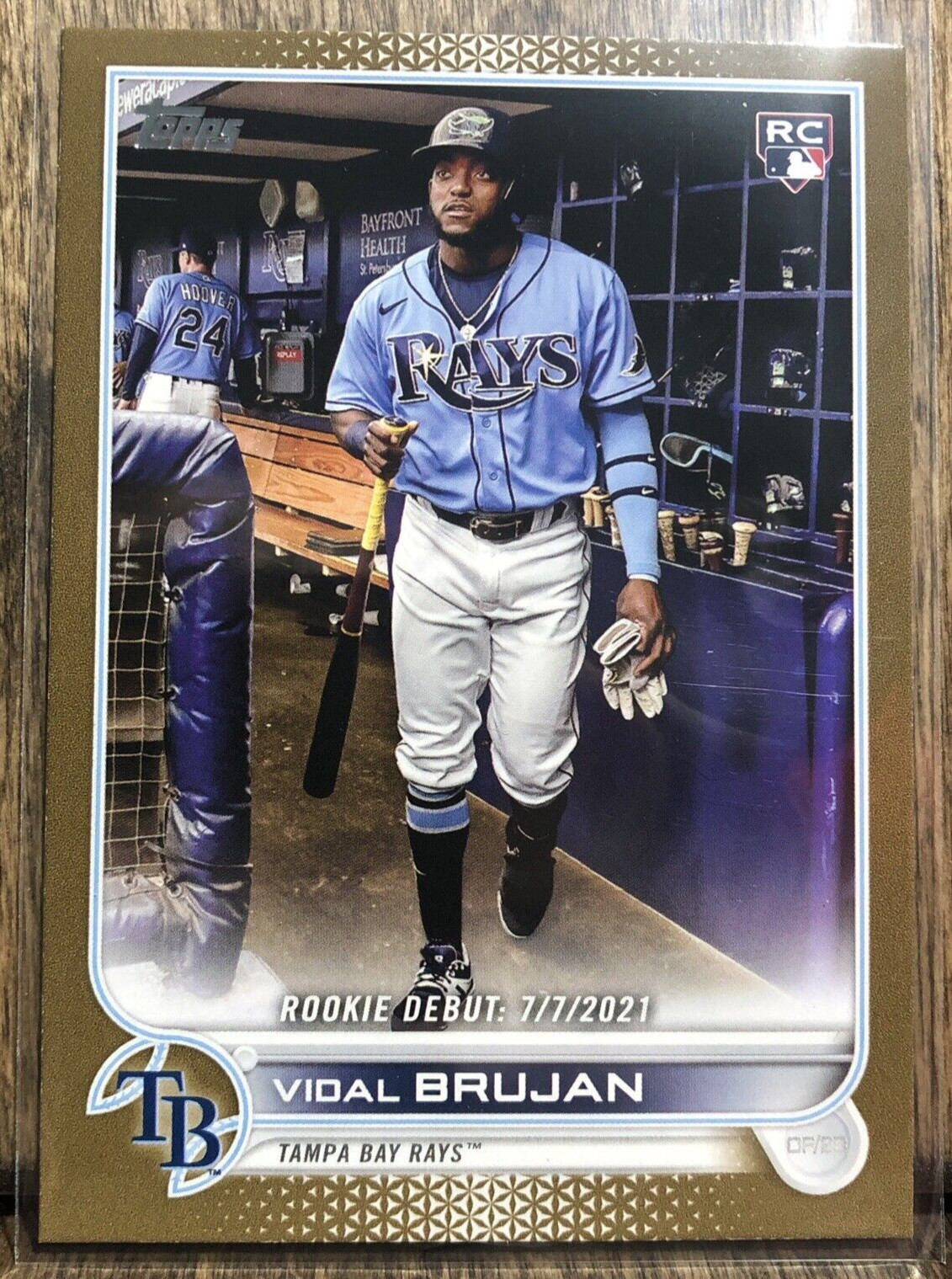 2022 Topps Update Vidal Brujan Gold Parallel Debut Rookie Card RC #1500/2022⚡️