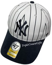 MLB New York Yankees ('47 Brand) YOUTH MVP Hat - Pinstripes
