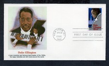 1986 Stamp #2211 Duke Ellington FDC Fleetwood