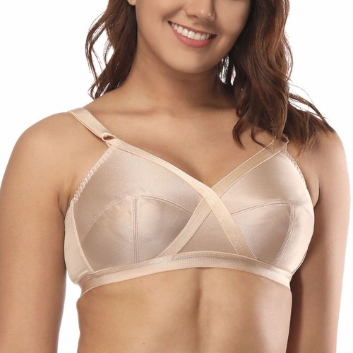 UK Ladies Plus Size Bra Full Coverage Non Padded Non Wired Full Cup B C D DDE FG - Picture 21 of 28