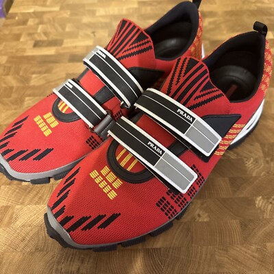 LUXURY PRADA CROSSSECTION SNEAKERS SHOES 4O3219 RED NEW Prada 9