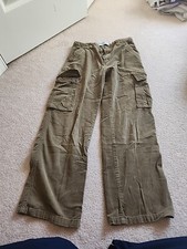 The Childrens Place Boys Brown Corduroy Ribbed Cargo Pants with Elastic...