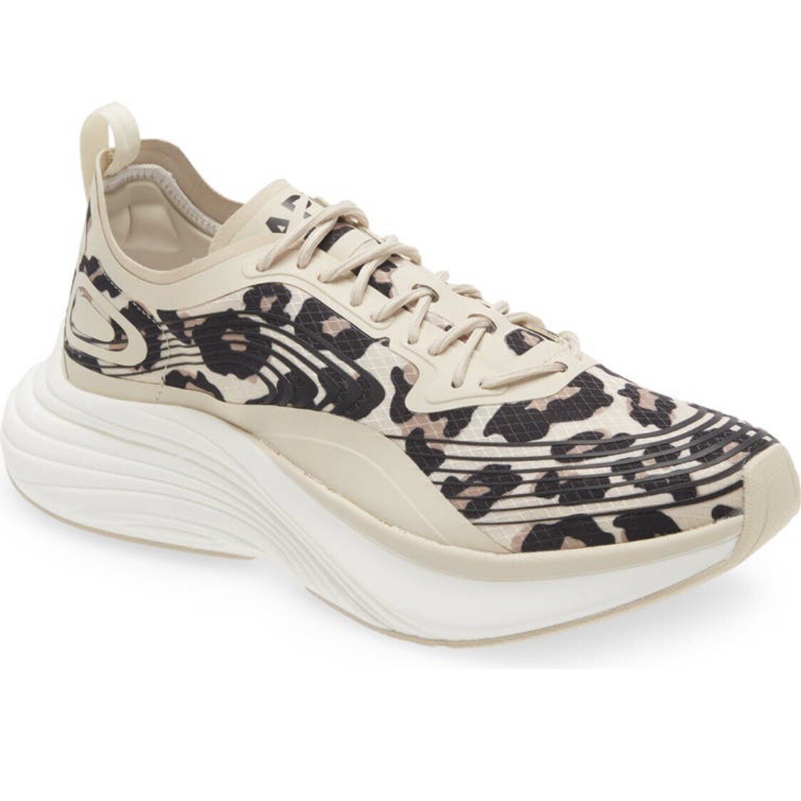 Apl Streamline Running Shoe in Parchment /Black /Leopard at Nordstrom, Size