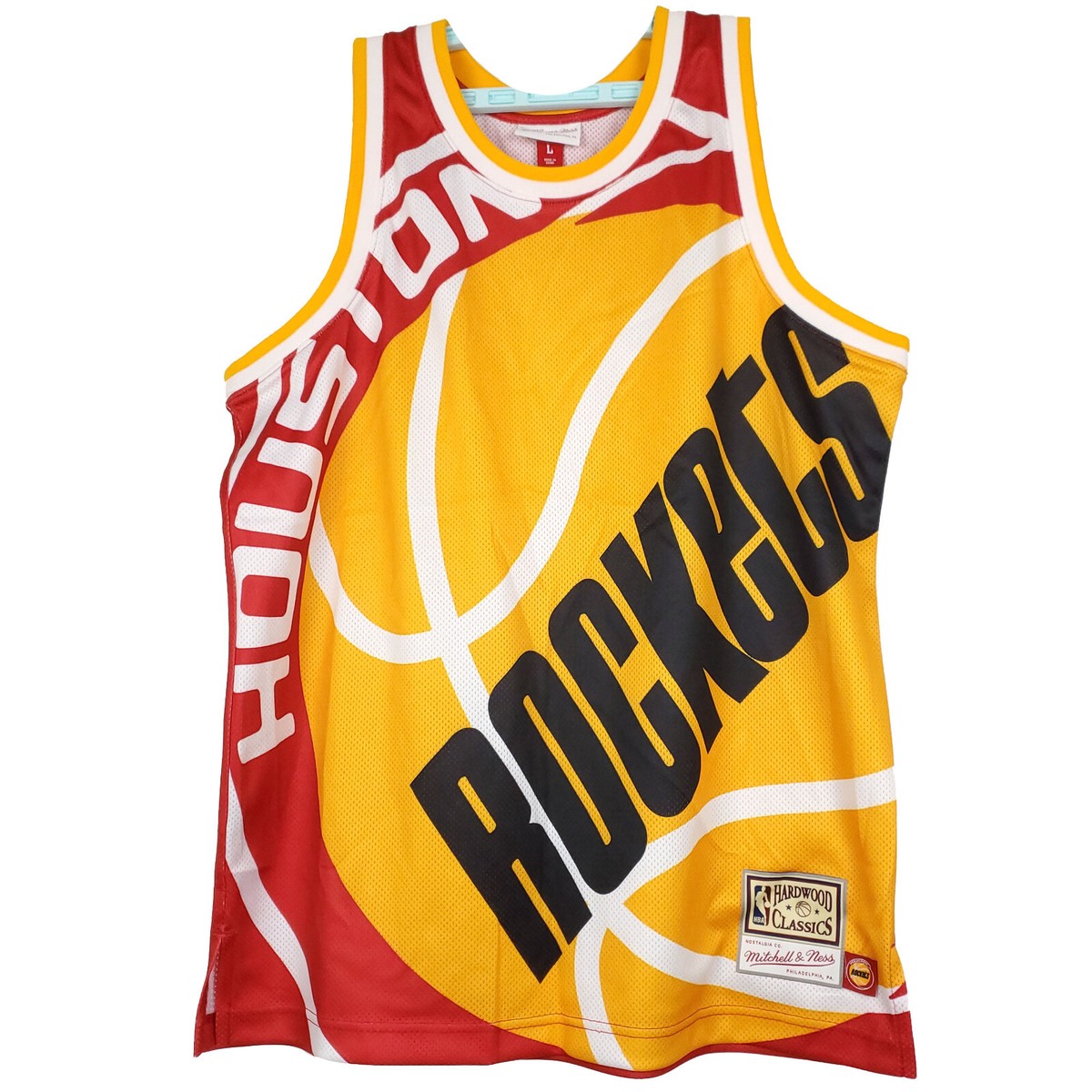 ミッチェルアンドネス NBA レア ROCKETS ユニフォーム VTG Houston Rockets Mitchell & Ness NBA Large Jersey Big Logo Red