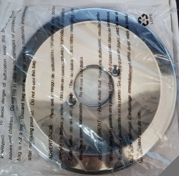 Placa de escudo de diapositivas Premier de 7,5" en cromo Foto 2 de 3